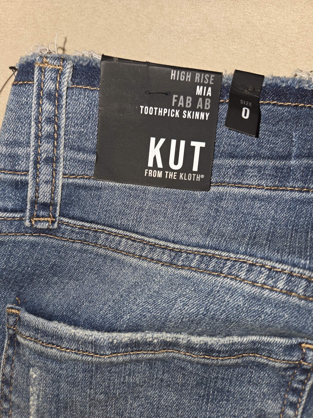 KUT From The Kloth High-Rise Toothpick Skinny Jeans - Blue